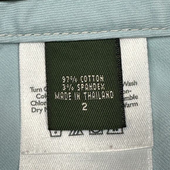 Eddie Bauer Capri Womens 2 Stretch Light Blue Mid Rise Cropped Jean Pants Spring - Picture 4 of 12